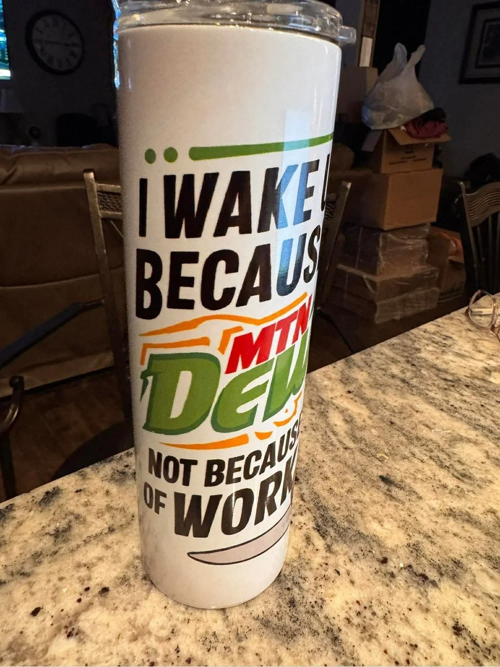 Deadpool Mountain Dew Hand Crafted Red and Black Superhero Travel Tumbler 30oz